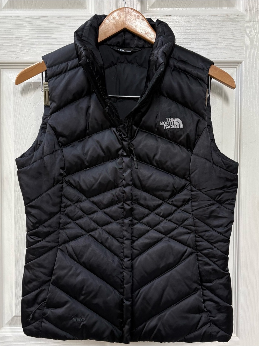 The North Face 550 Down Quilt Black Puffer Vest Women’s Size Small